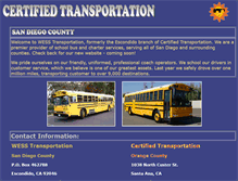 Tablet Screenshot of certifiedsandiego.com